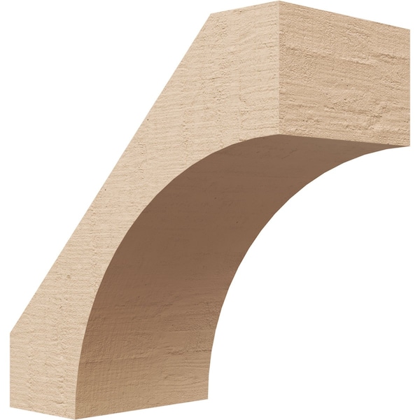 Ekena Millwork 3-inch W x 6-inch D x 6-inch H Westlake Rough Cedar Woodgrain TimberThane Knee Brace, Primed BRCUR03X06X06WTLRCPR - main